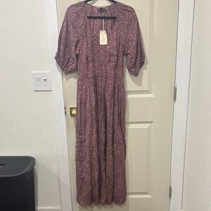 Universal Thread Dusty Rose Printed Maxi Dress